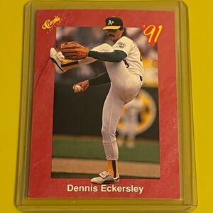 Dennis Eckersley #T18 1991 Classic Four Sport Baseball Trading Card